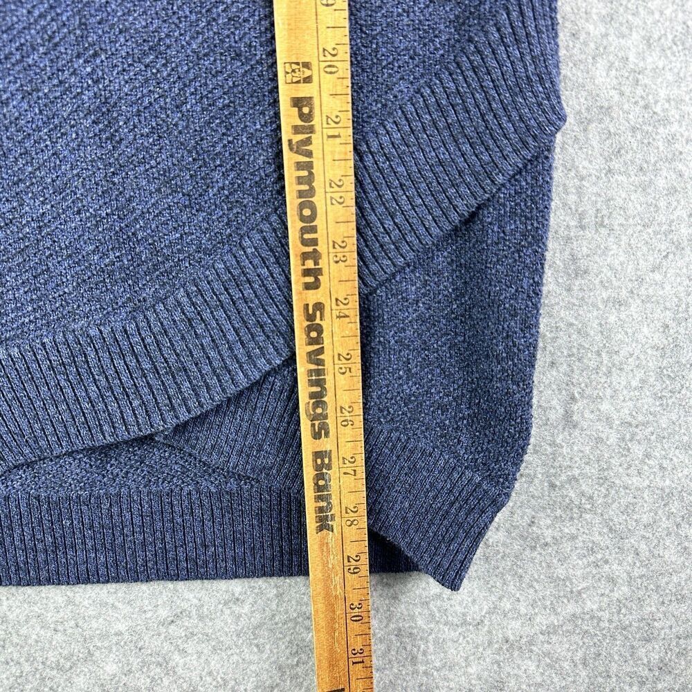 Akini Anthropologie Knit Hoodie Sweater Womens S Blue Yoga Gym Coastal Tunic - Picture 3 of 14